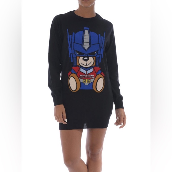 Moschino 100% Wool Transformer Sweater - Picture 2 of 9